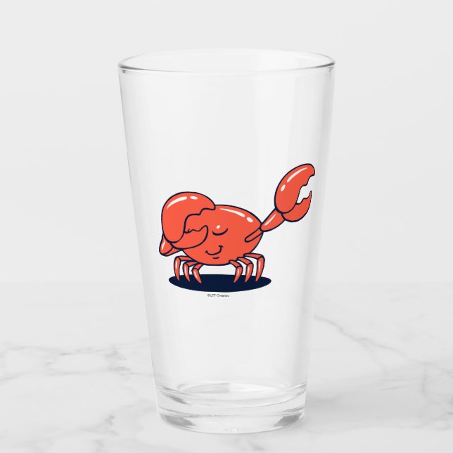 Crab Doing The Dab Glass (Front)