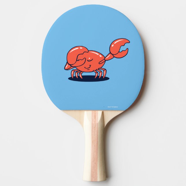 Crab Doing The Dab Ping Pong Paddle (Front)