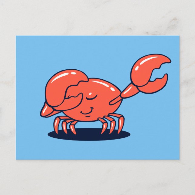 Crab Doing The Dab Postcard (Front)