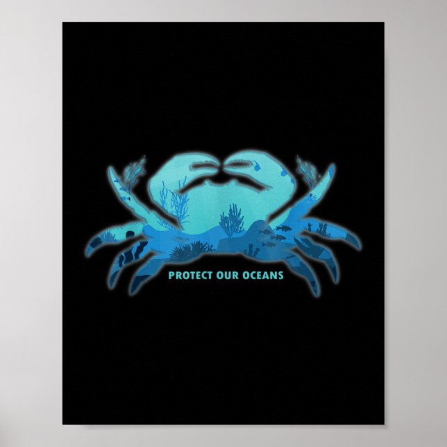 Crab Environmental Protection, Climate Protection, Poster (Front)