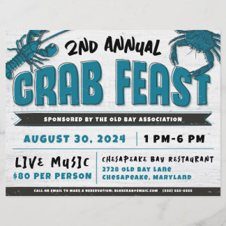 Crab Feast Event Invitation