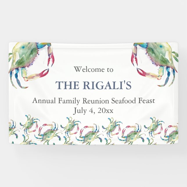 Crab Feast Family Reunion  Banner (Horizontal)