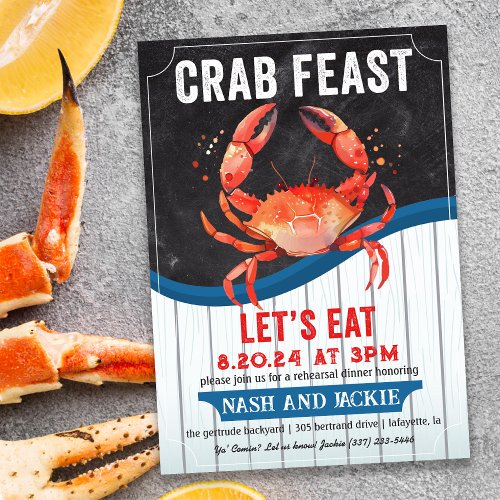 Crab Feast Invitation