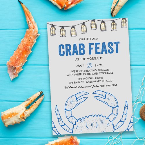 Crab Feast Invitation