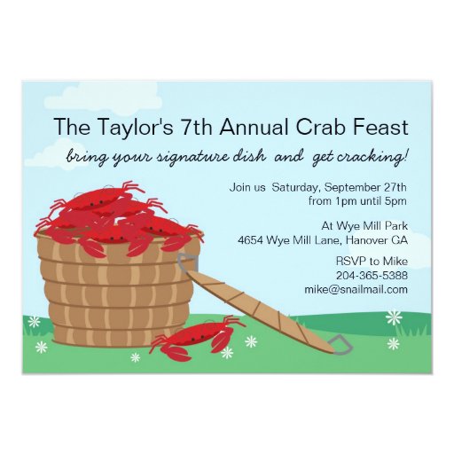 Crab Feast Invitations 10