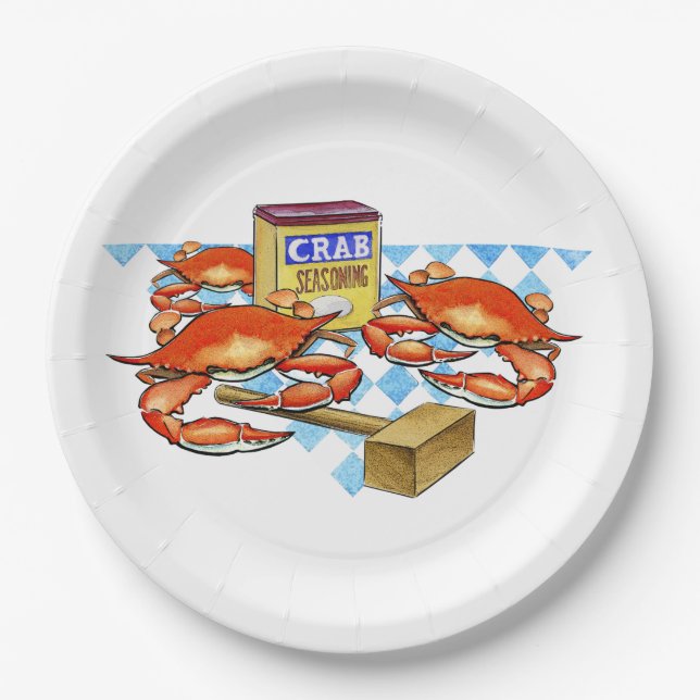 Crab Fest! Paper Plates (Front)