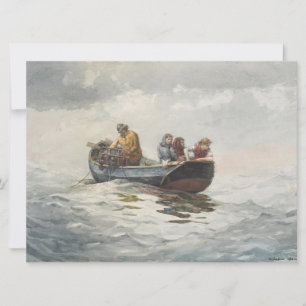 Crab Fishing (by Winslow Homer) Card