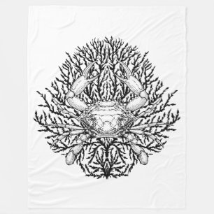 Crab Fleece Blanket