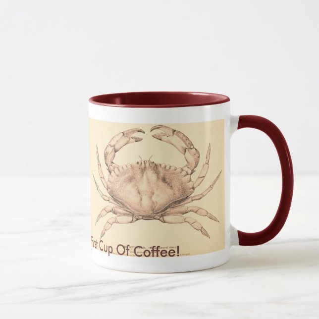 CRAB Funny Crabby humor Coffee Mug (Right)