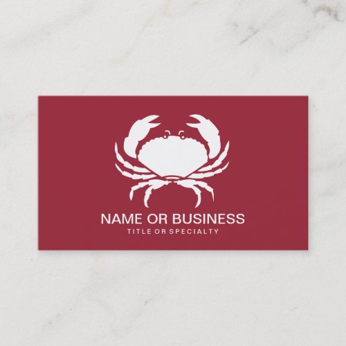 crab icon business card