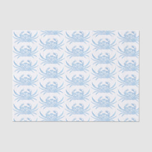 Crab in Blue Tissue Paper