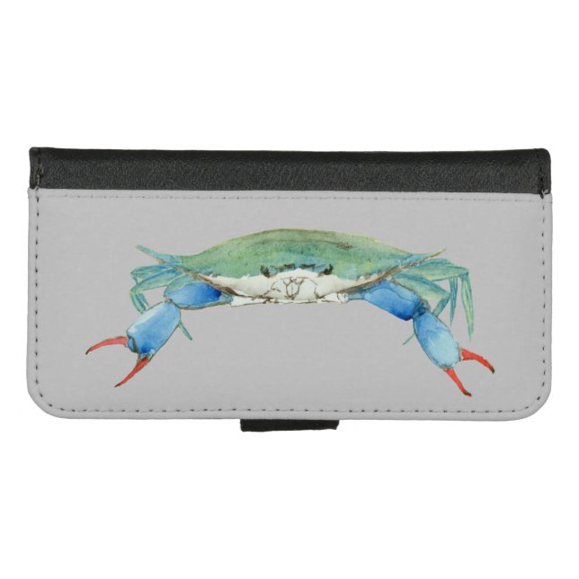 Crab iPhone Wallet Case (Front (Horizontal))
