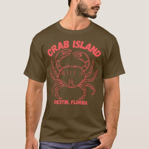 Crab Island design for Destin Florida T_Shirt