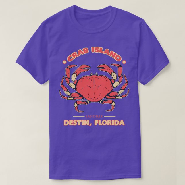 Crab Island Destin Souvenir Classic TShirt (Design Front)