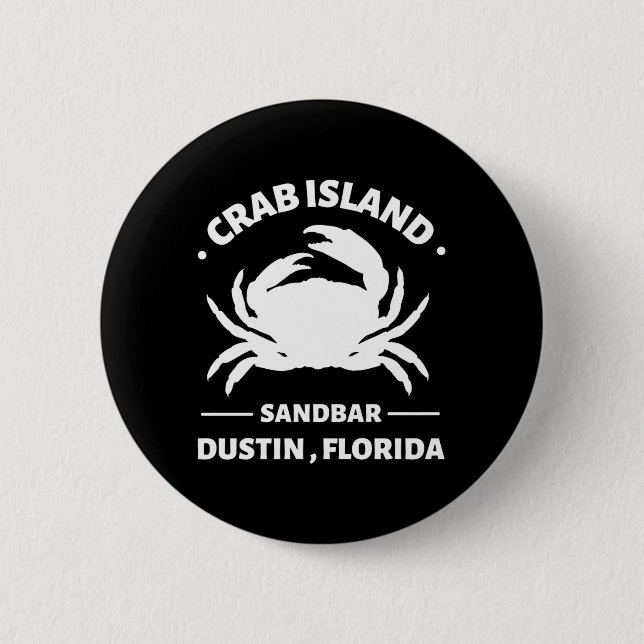 crab island sandbar florida button (Front)