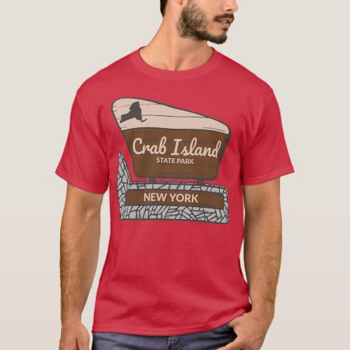 Crab Island State Park New York Entrance Welcome S T_Shirt