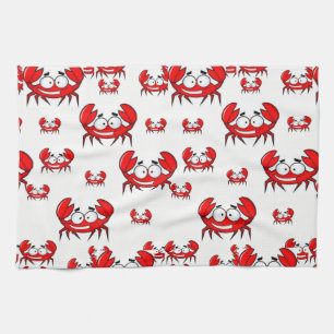 crab kitchen hand towel