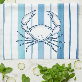 Crab Kitchen Towel by marainey1 at Zazzle