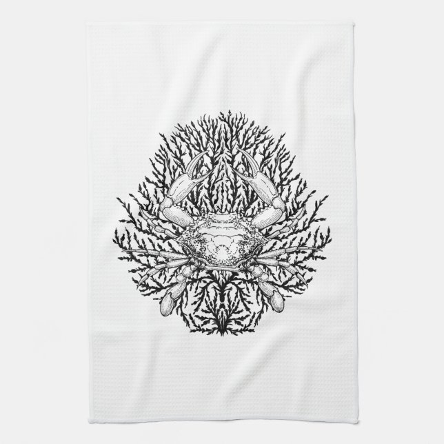 Crab Kitchen Towel (Vertical)