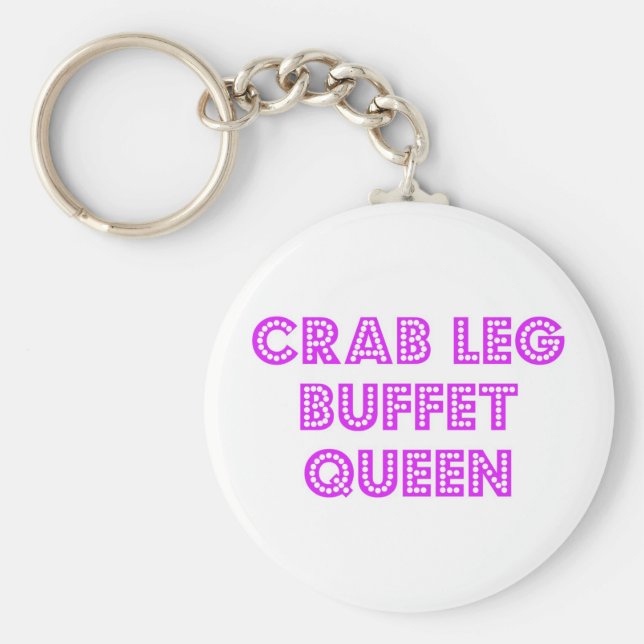 Crab Leg Buffet Queen Keychain (Front)