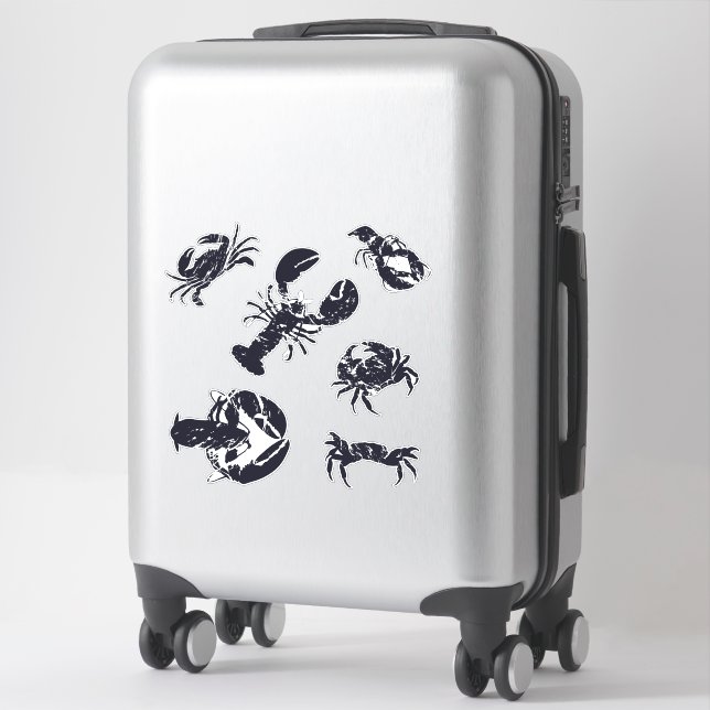 Crab Lobster Seafood Sticker (Suitcase)