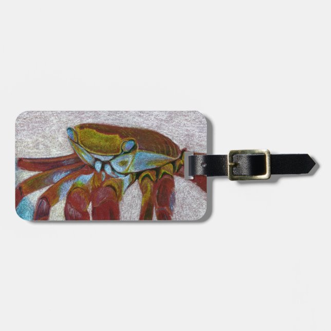 Crab Luggage Tag (Front Horizontal)