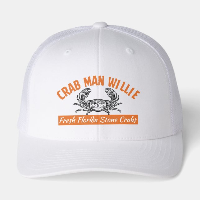 Crab Man Willie - Custom 47 Quality Snap Back Hat (Front)