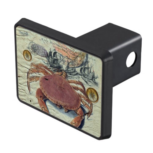 Crab Map Trailer Hitch Cover