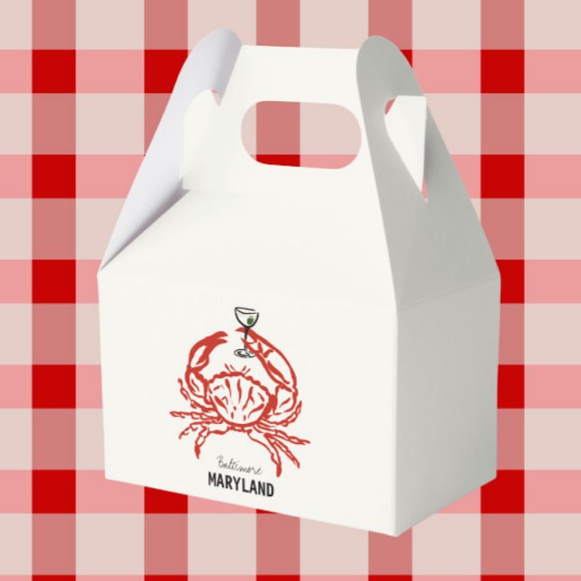 Crab Maryland Wedding  Favor Boxes (Creator Uploaded)