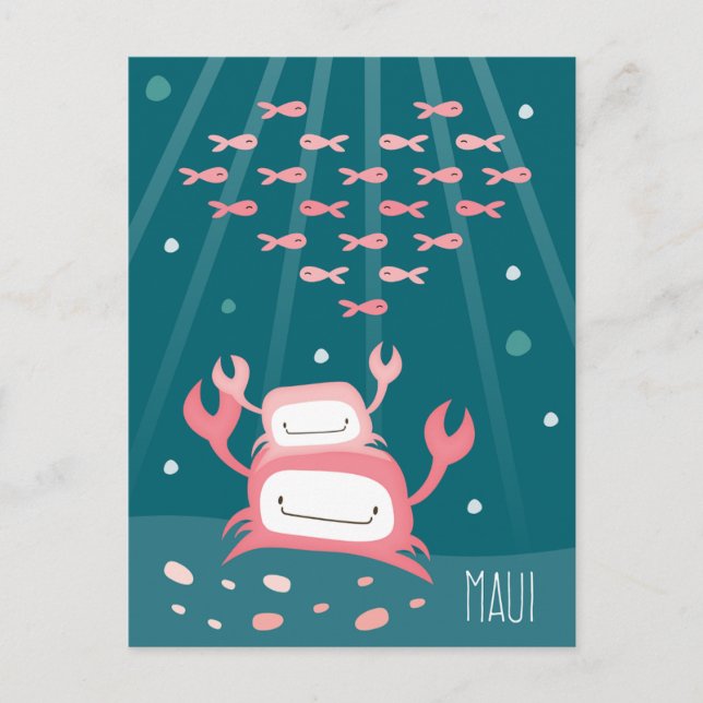 "Crab Maui" Postcard (Front)