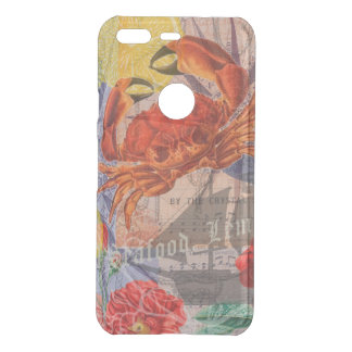 Crab Nautical Beach Seafood Art Uncommon Google Pixel Case