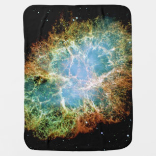 Crab Nebula Baby Blanket