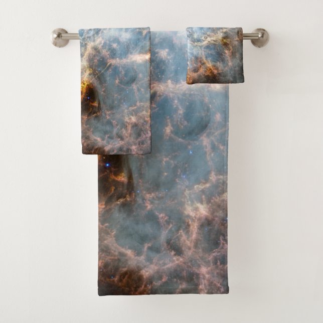 Crab Nebula Bath Towel Set (Insitu)