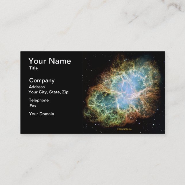 Crab Nebula Business Card (Front)