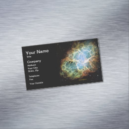 Crab Nebula Business Card Magnet