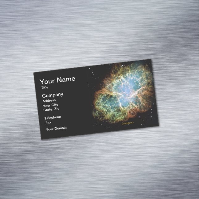 Crab Nebula Business Card Magnet (In Situ)
