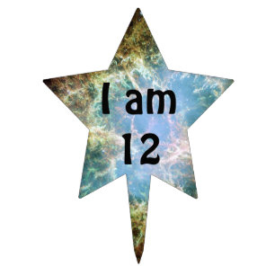 Crab Nebula Cake Top Topper