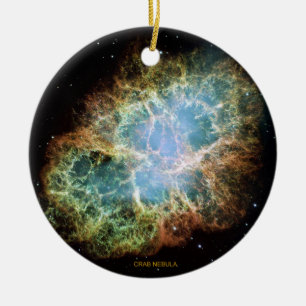 Crab Nebula Ceramic Ornament
