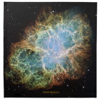Crab Nebula Cloth Napkin by galaxyofstars at Zazzle