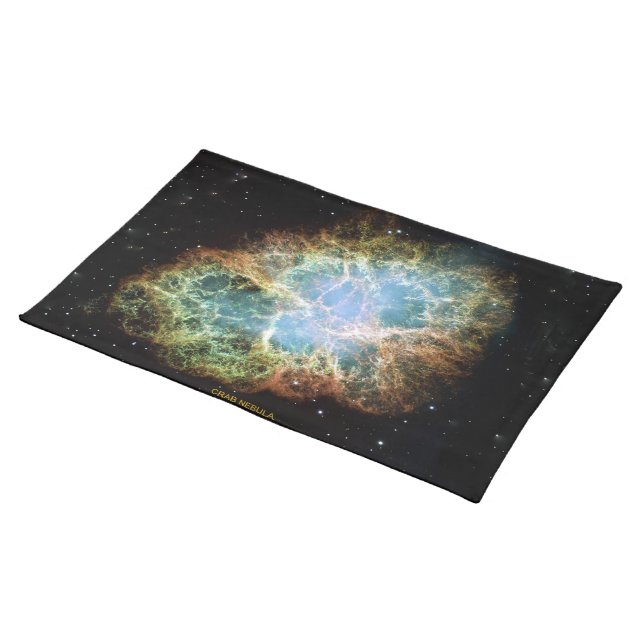 Crab Nebula Cloth Placemat (On Table)