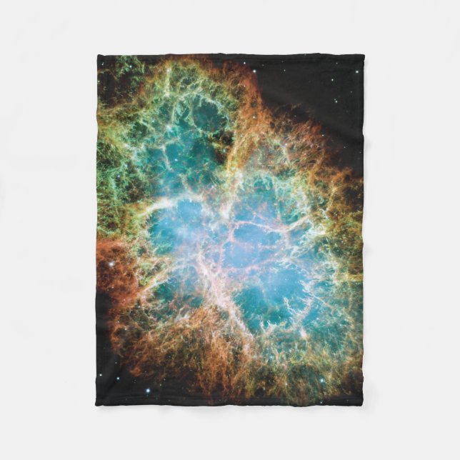 Crab Nebula Fleece Blanket (Front)