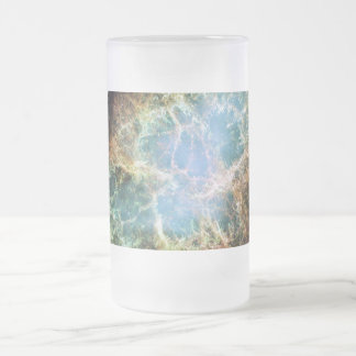 Crab Nebula Frosted Glass Beer Mug