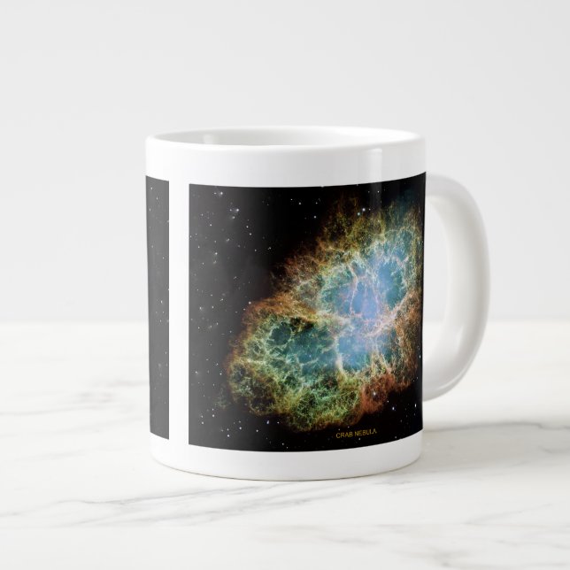 Crab Nebula Large Coffee Mug (Front Right)