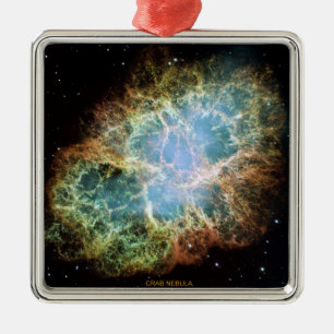 Crab Nebula Metal Ornament