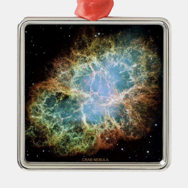 Crab Nebula Metal Ornament (Front)