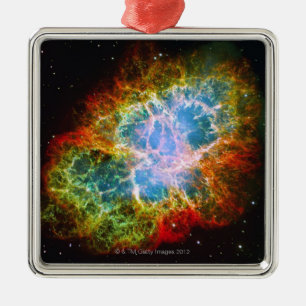 Crab Nebula Metal Ornament