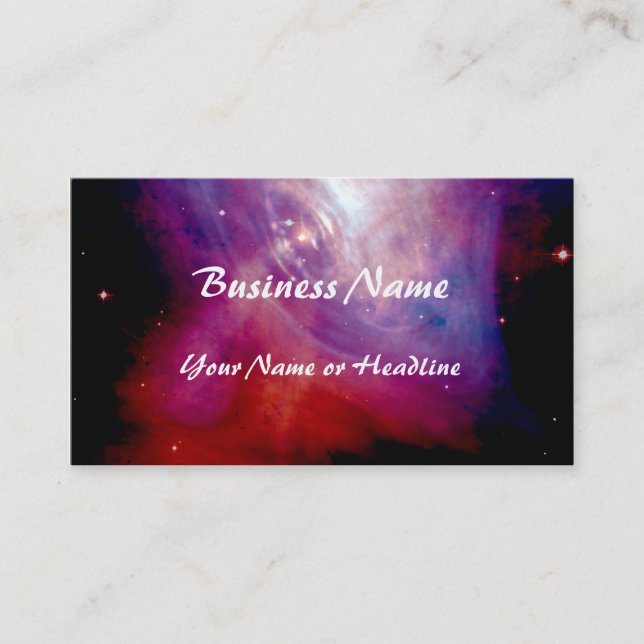 Crab Nebula NASA Business Card (Front)