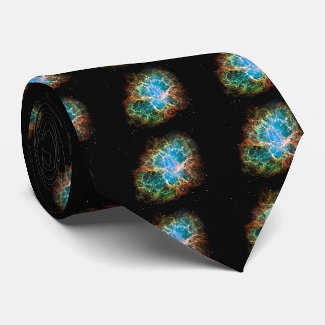 Crab Nebula Neck Tie (Rolled)