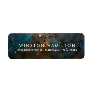 Crab Nebula Personalized Return Address Label