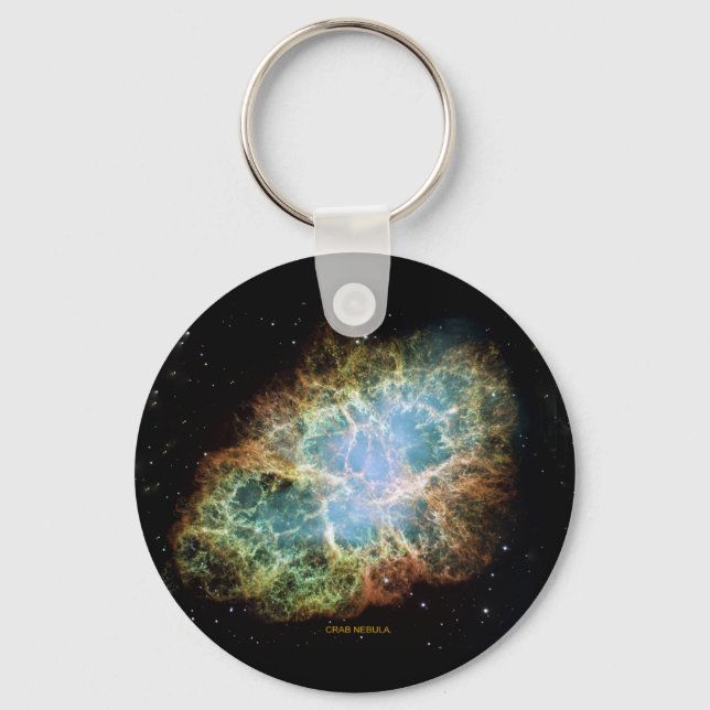 Crab Nebula Space Abstract Keychain (Front)